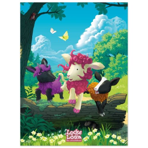 Locke Lotta Poster &bdquo;Gemeinsam ins Abenteuer&ldquo; &ndash; 30 &times; 40 cm